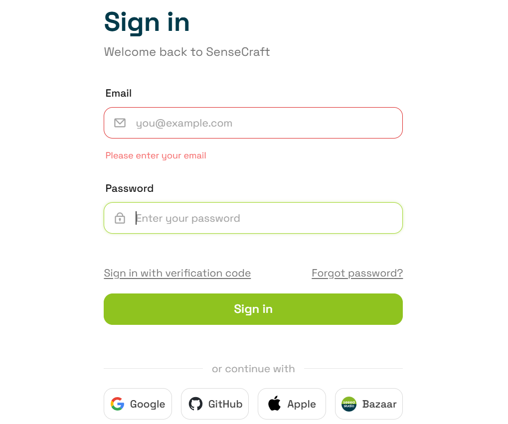 Sign-up / Log-in