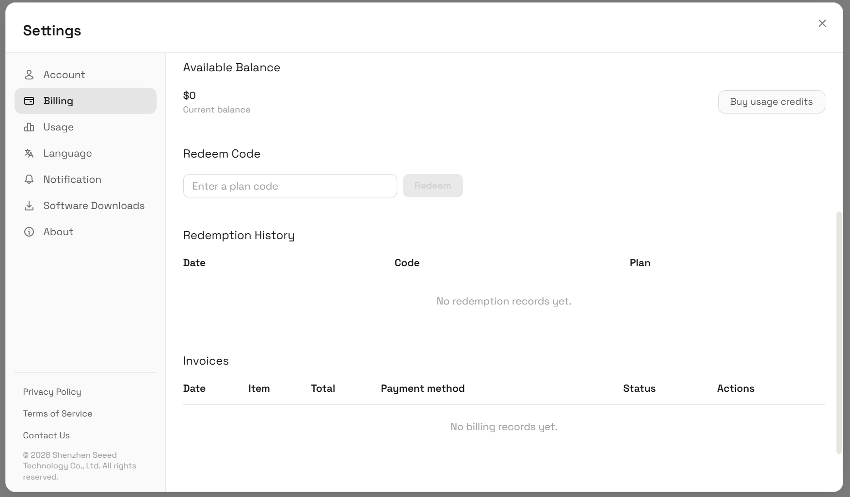 Billing Interface