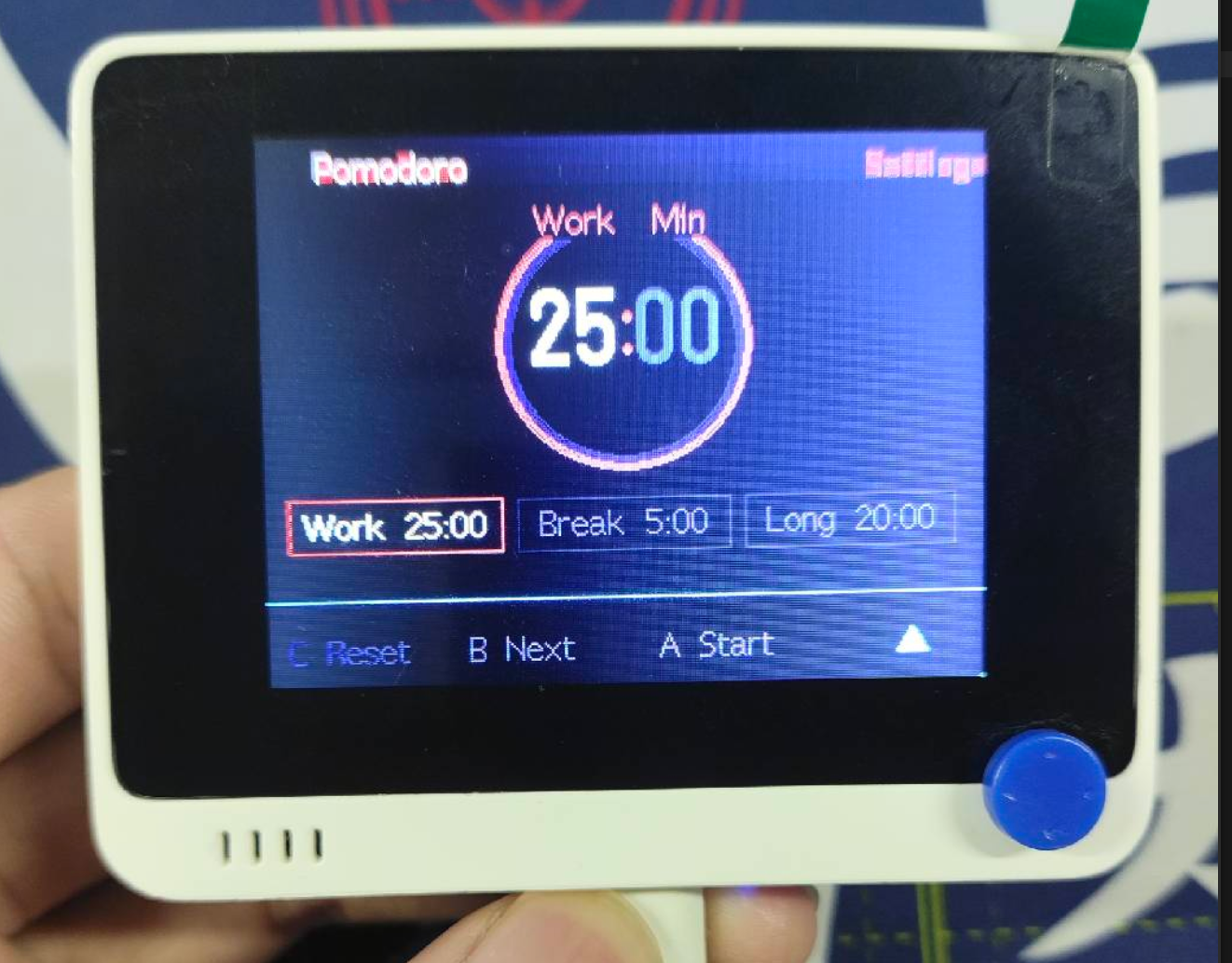 Wio Terminal Pomodoro Timer Illustration