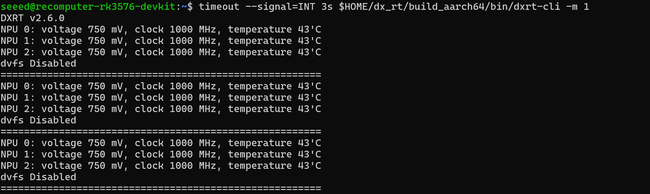 Überwachung des DX-M1-NPU-Status