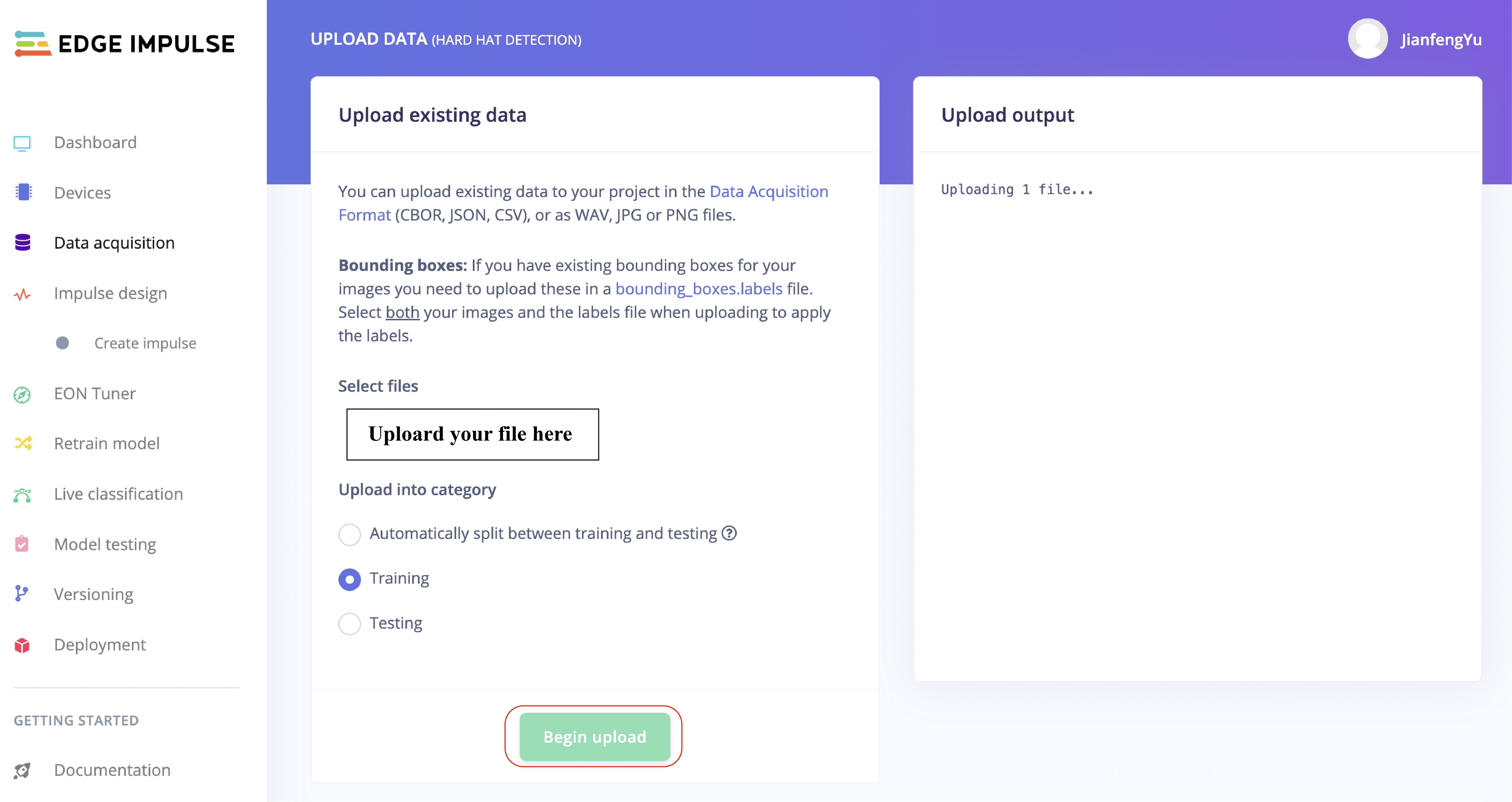 Model testing - Edge Impulse Documentation