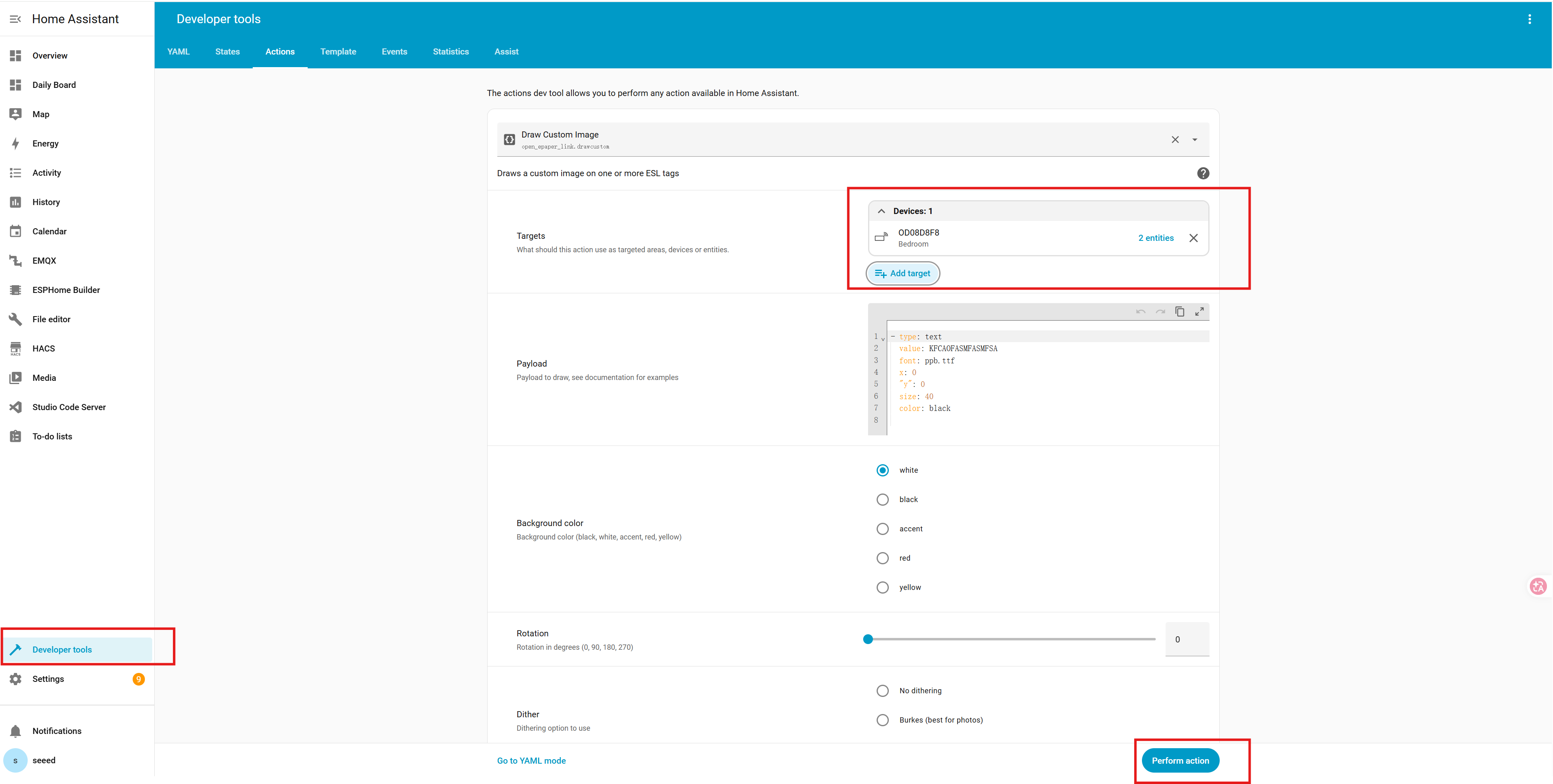 Éxito: pantalla de e-Paper añadida