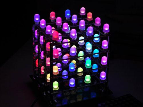 Rainbow Cube RGB 4*4*4 (Rainbowduino Compatible) Seeed Studio Wiki