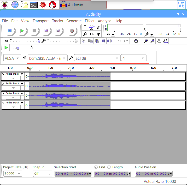 Audacity Raspberry Pi