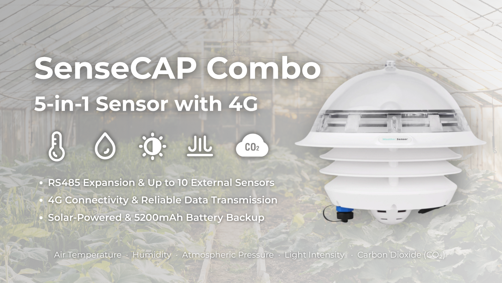 SenseCAP Combo 5-in-1 Sensor with 4G