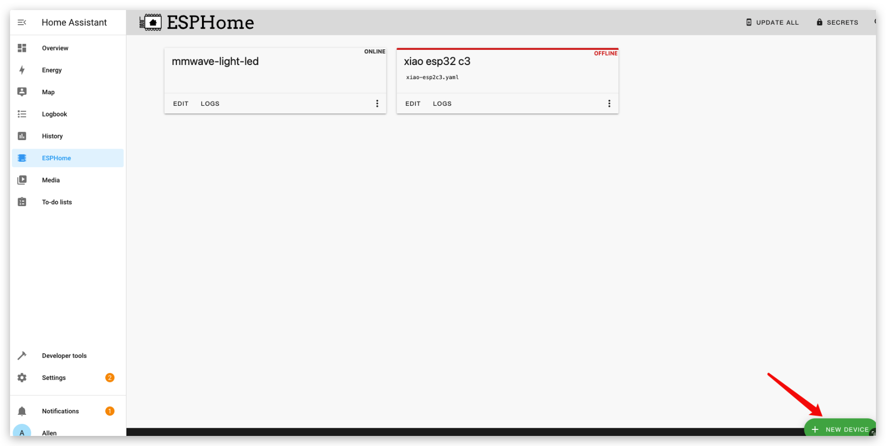 Connect Grove Modules to Home Assistant using ESPHome