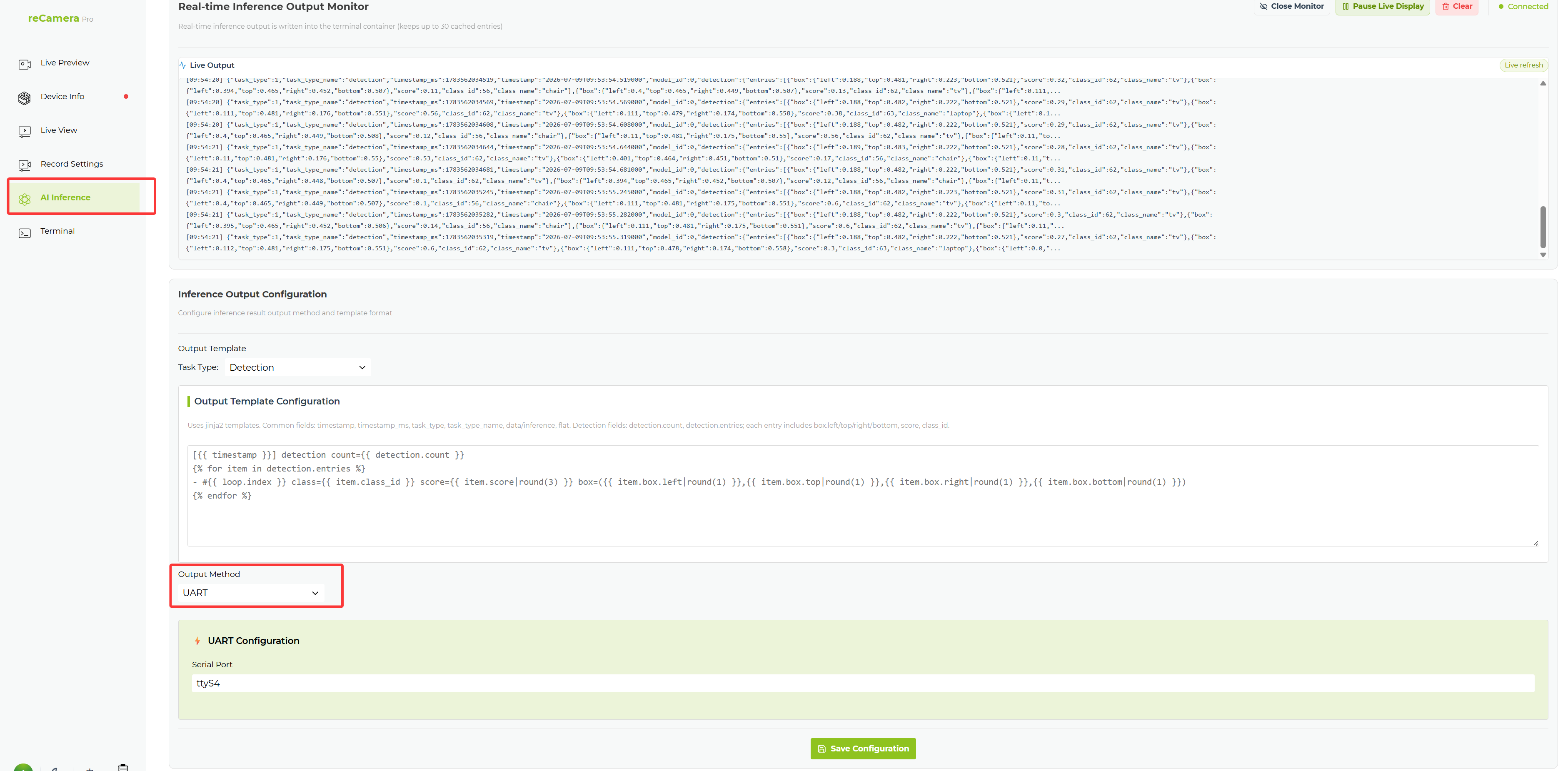 UART_AI_OUTPUT_CONFIG
