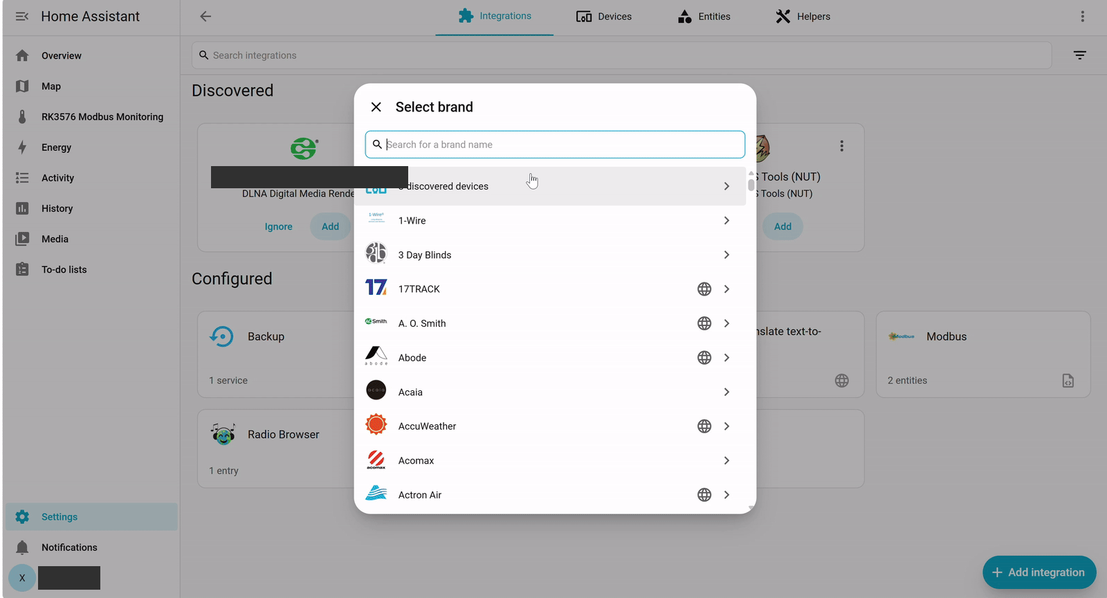 Autorizar HACS mediante GitHub