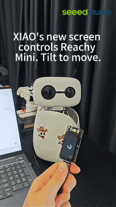Reachy Mini × XIAO Screen Motion Control Demo