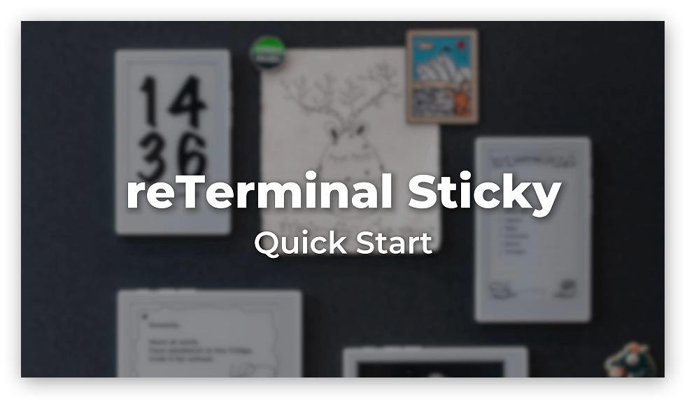 reTerminal Sticky Quick Start video