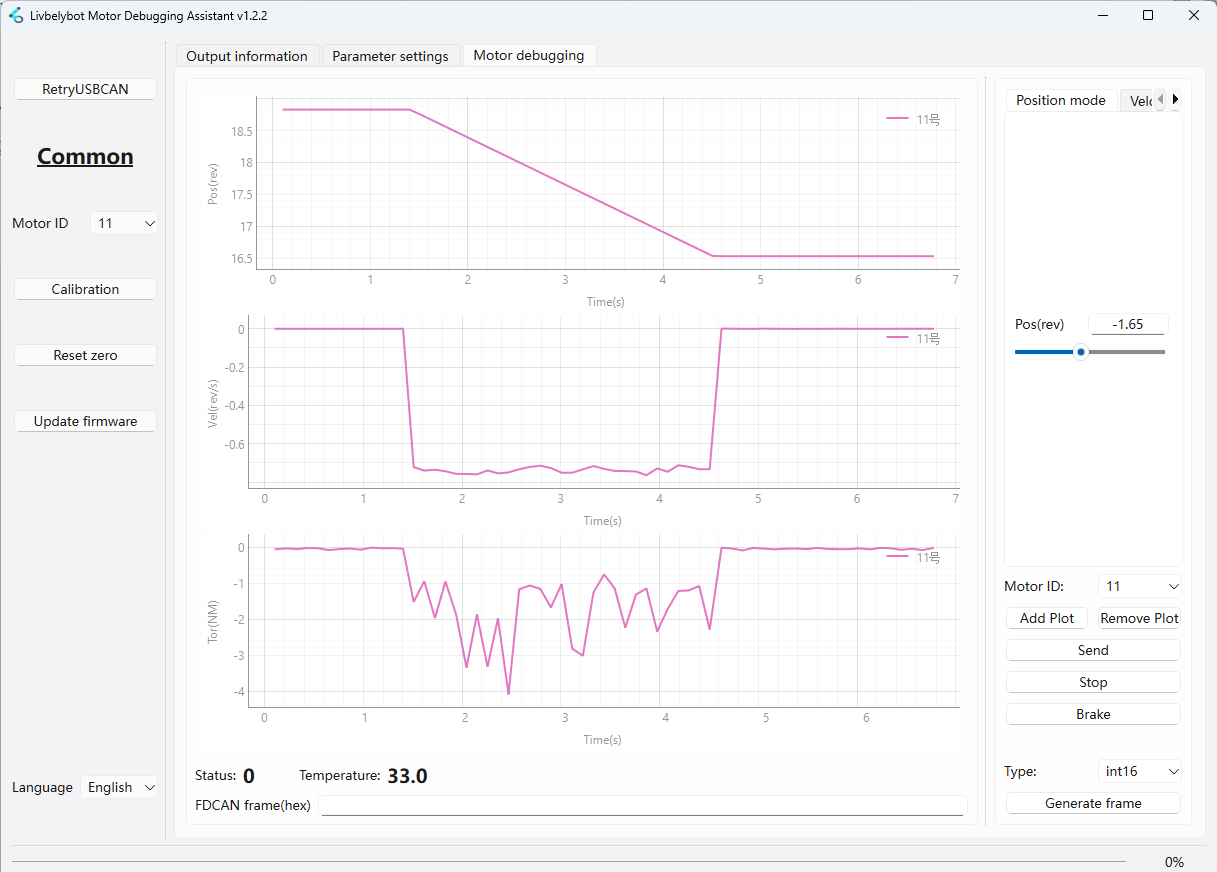 位置モードインターフェース