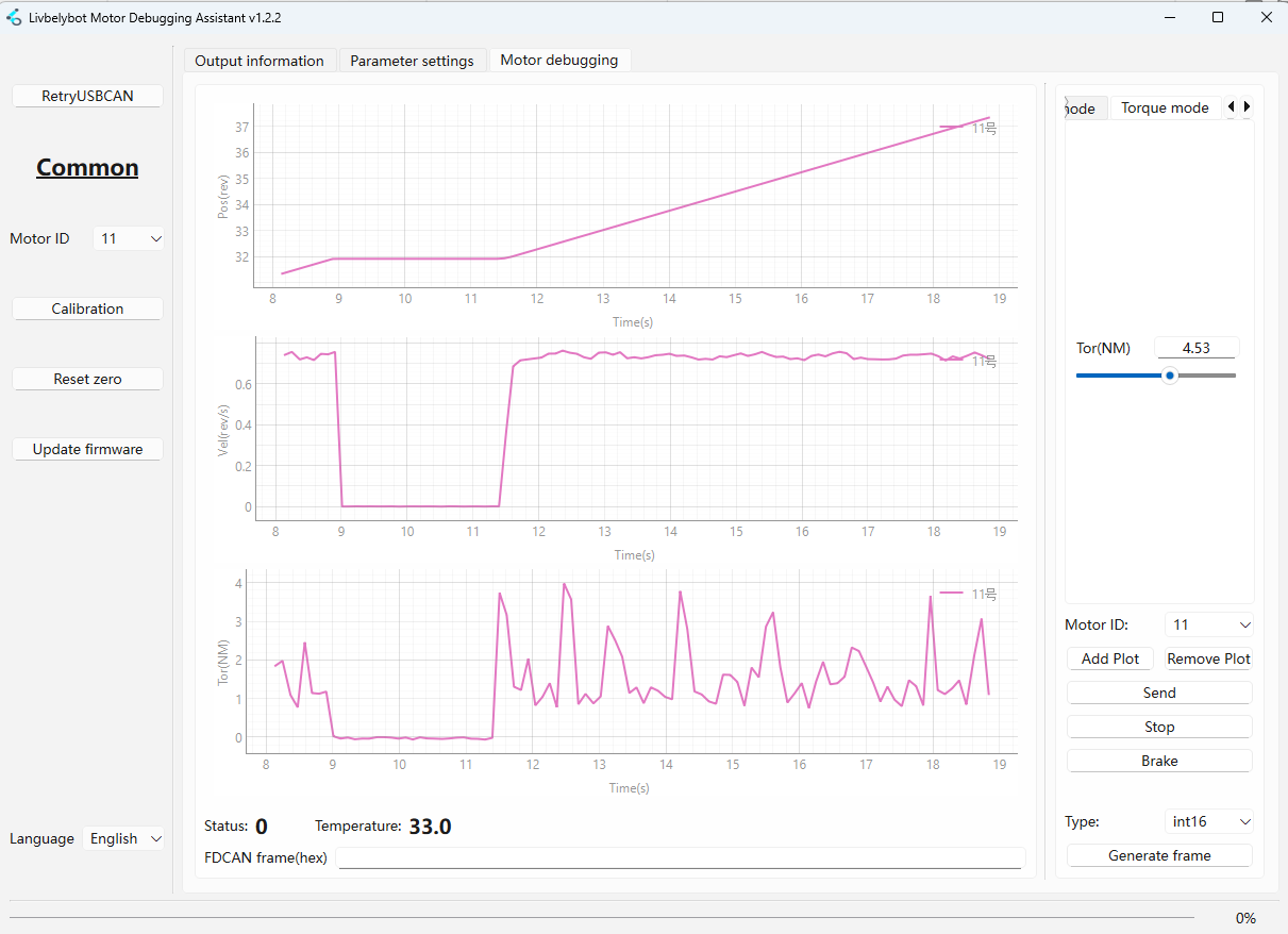トルクモードインターフェース