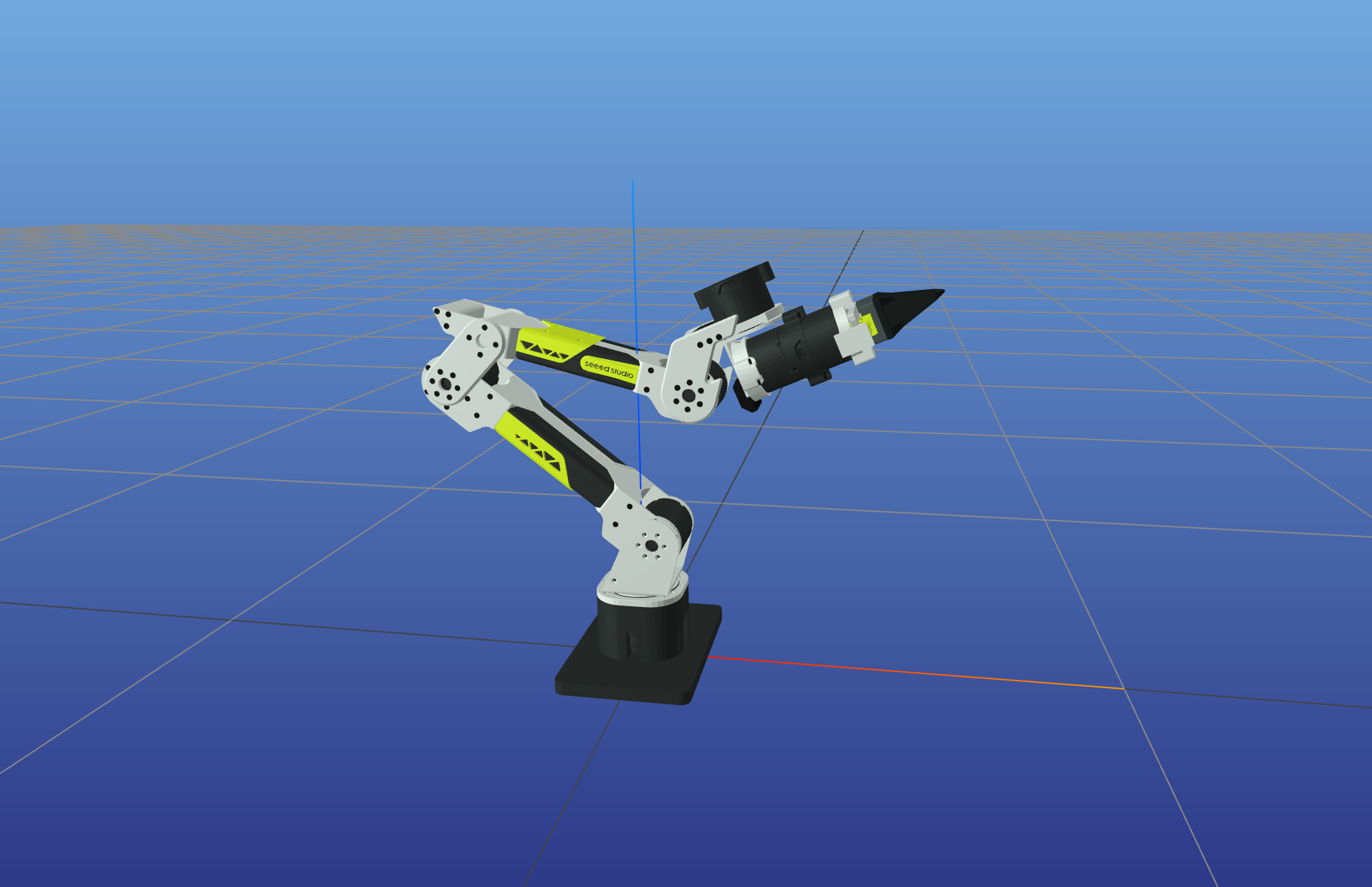 MeshCat simulation of the reBot Arm B601-DM