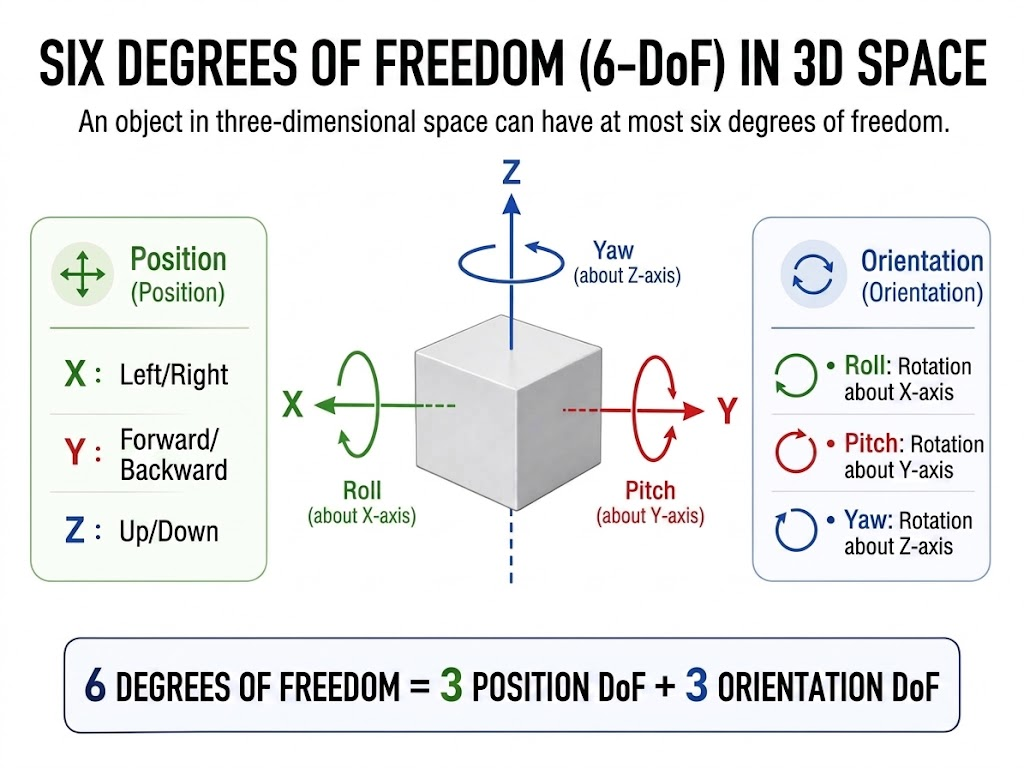 6 degrees of freedom