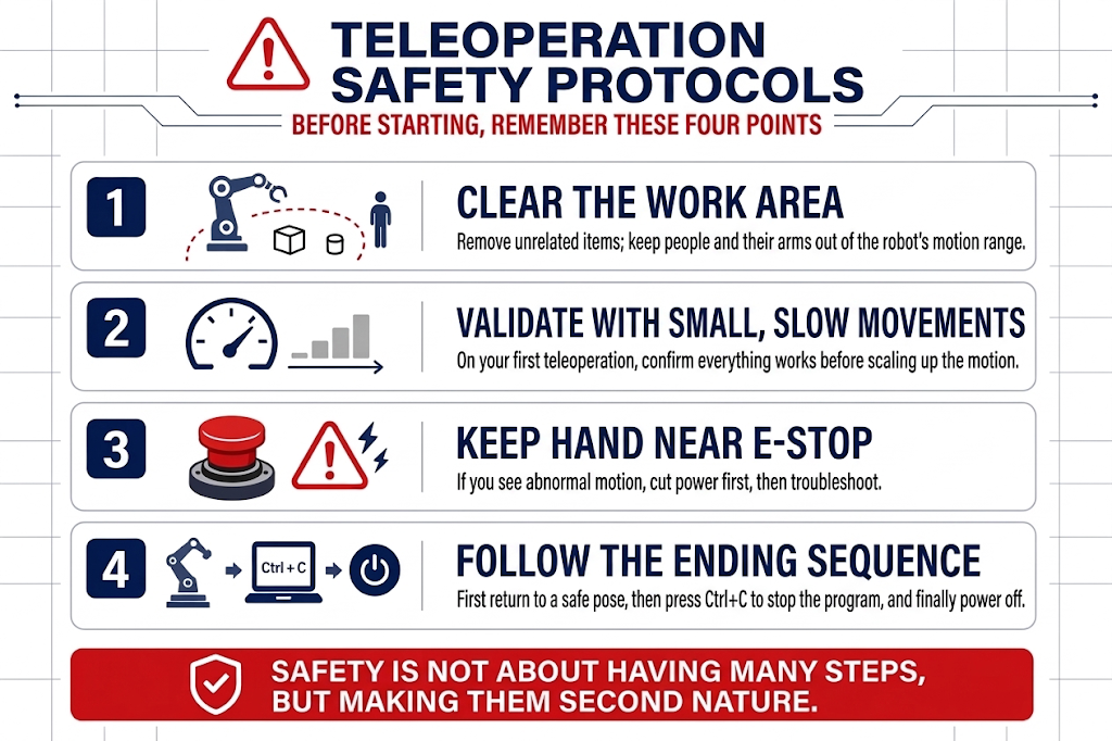 Teleoperation safety guidelines