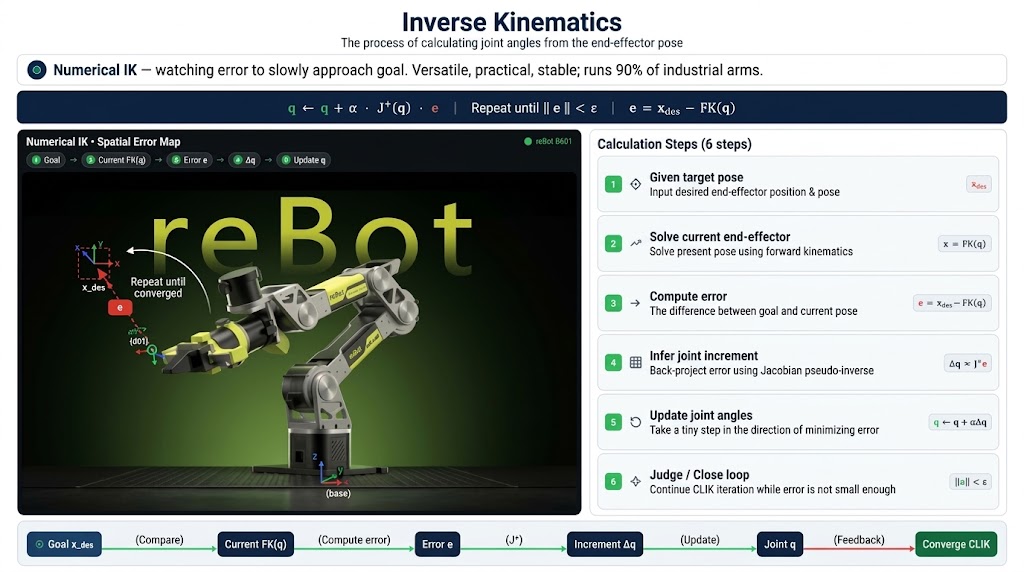 Analytic IK versus numerical IK