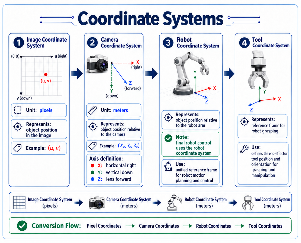 Coordinate systems and camera intrinsics