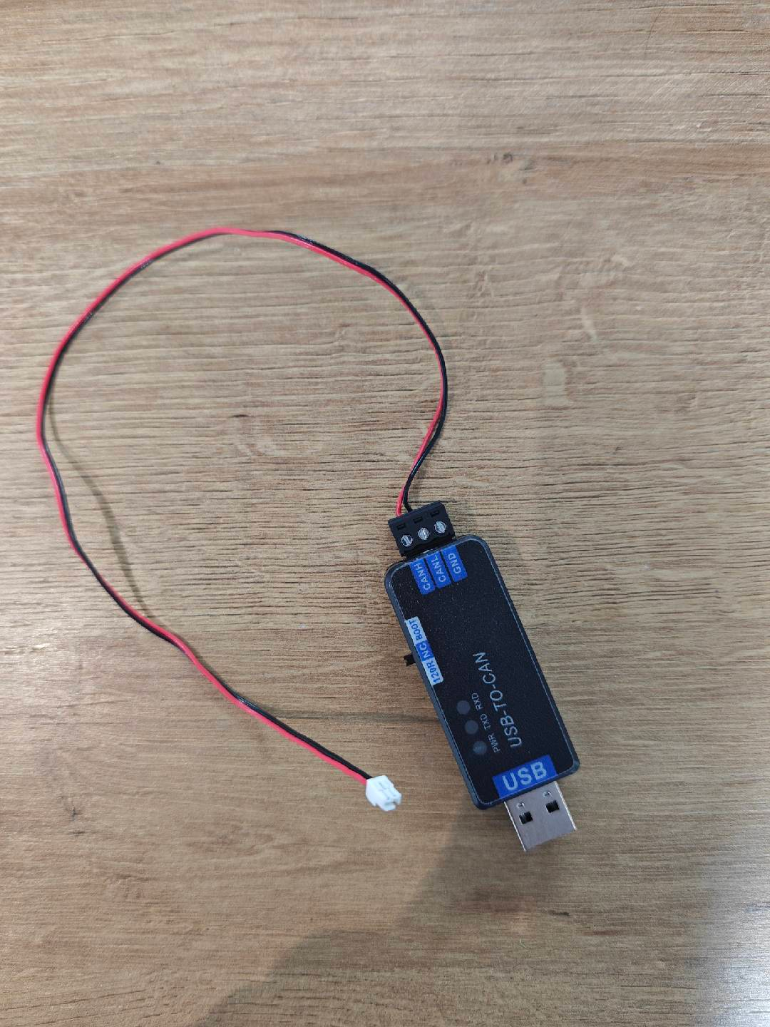 Connect CANable to GH1.25 2-pin cable