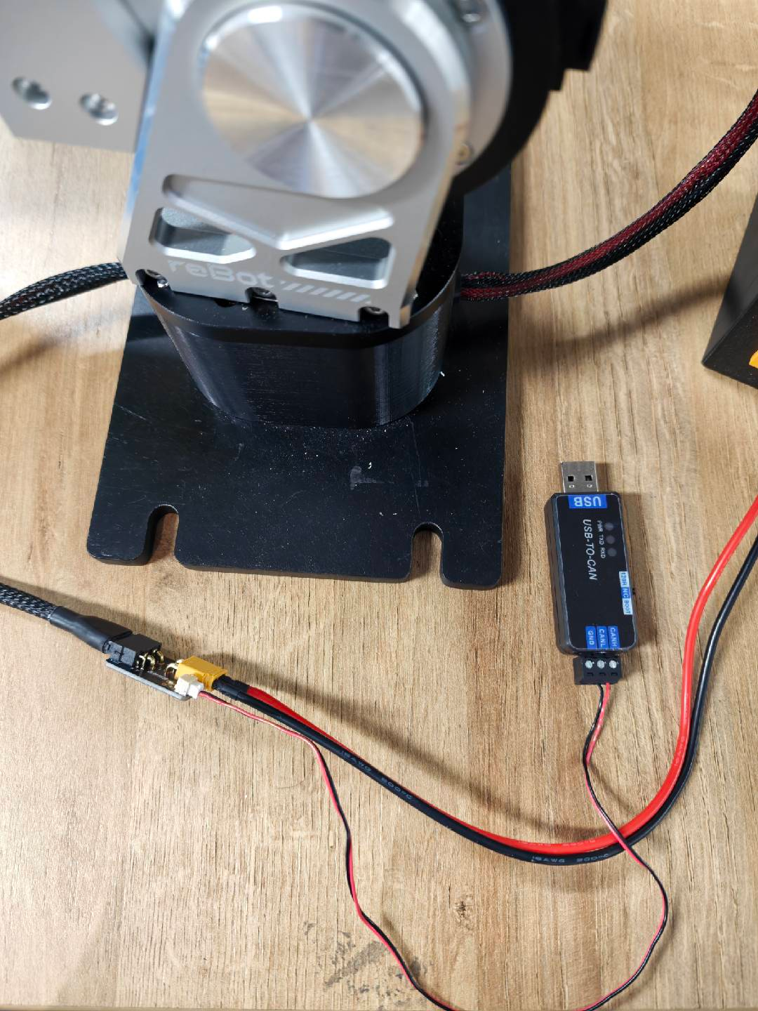 Connect the other end of the GH1.25 2-pin cable to the adapter board