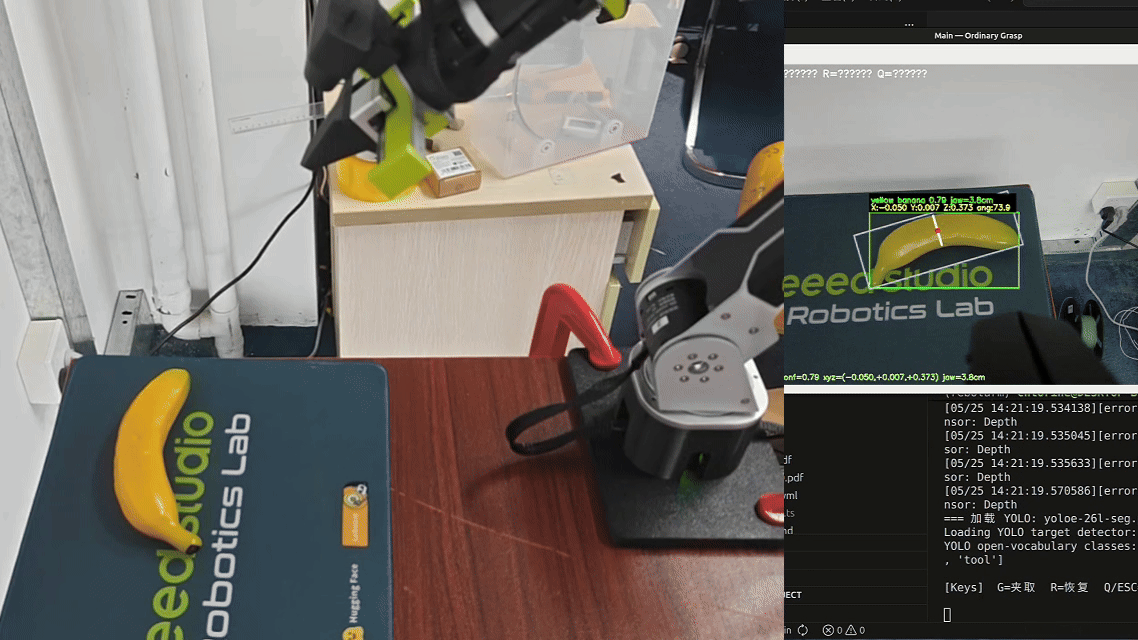 reBot Arm B601-DM 视觉夹取 Demo
