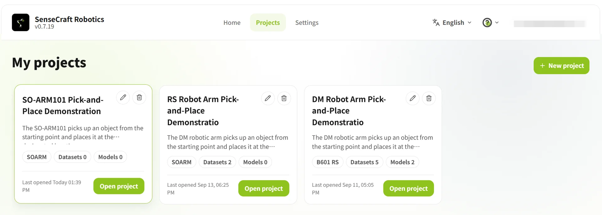Create a project