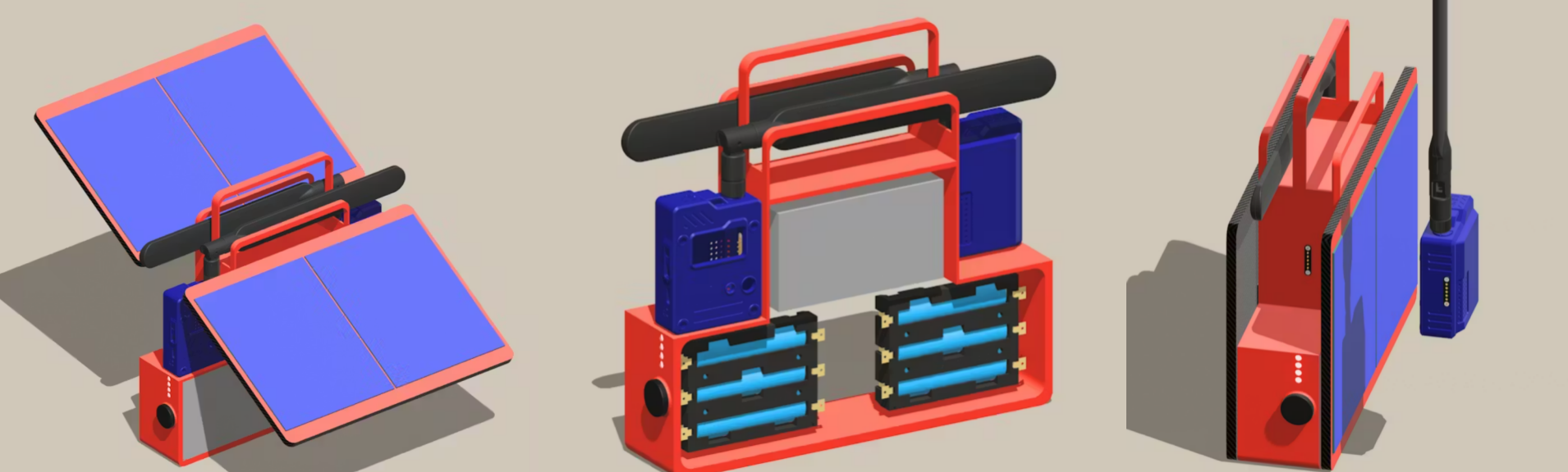 Dual Wio Tracker L1 Portable Solar Station
