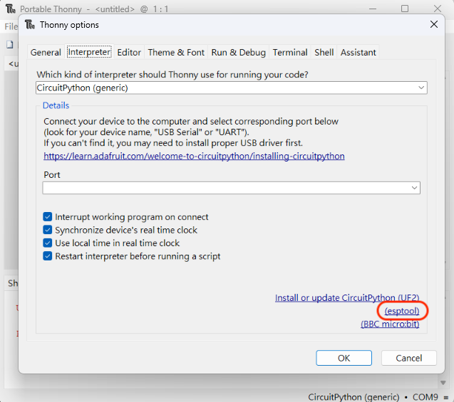 MicroPython with the ESP32 guide series: Thonny IDE with BBC micro:bit