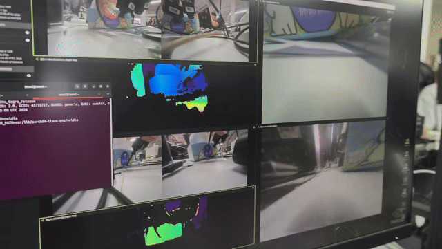 ZED Studio showing a ZED X GMSL camera and depth view on JetPack 6.2
